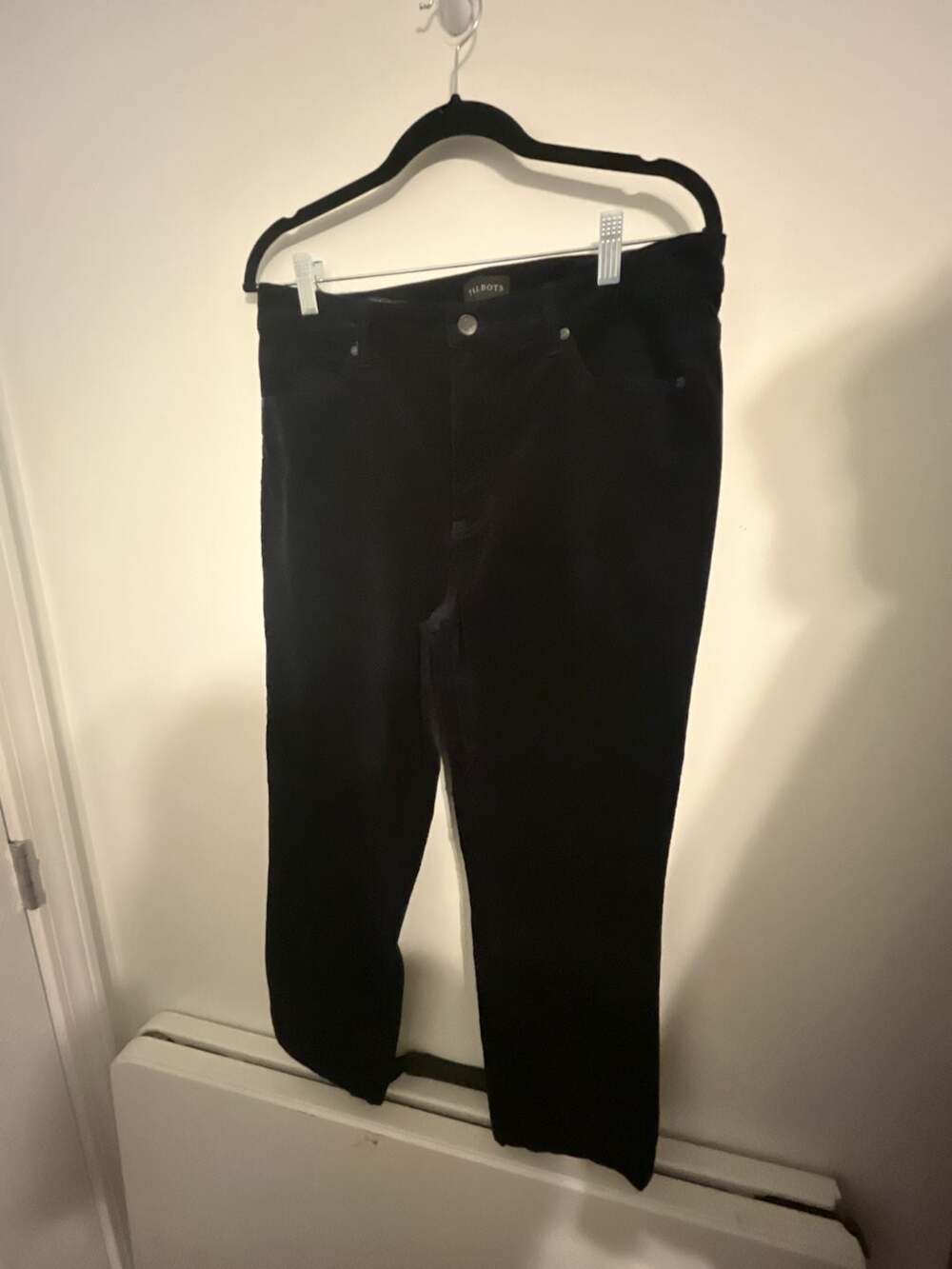 Talbots Women's Navy Corduroy Straight Leg Pants Size 8
